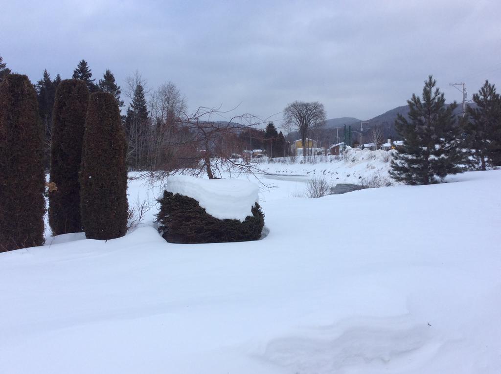 Camping Le 4 Chemins LʼAnse-Saint-Jean Exterior foto